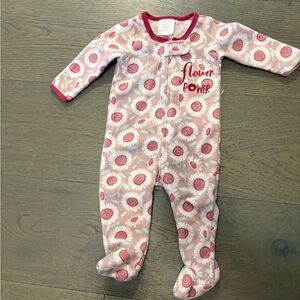 Koala baby girl warm fleece sleeper 0-3M NWT ret $35